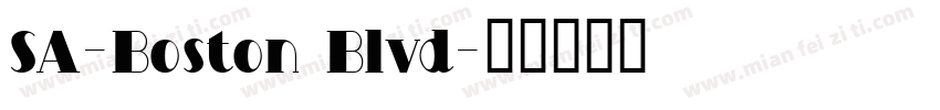 SA-Boston Blvd字体转换